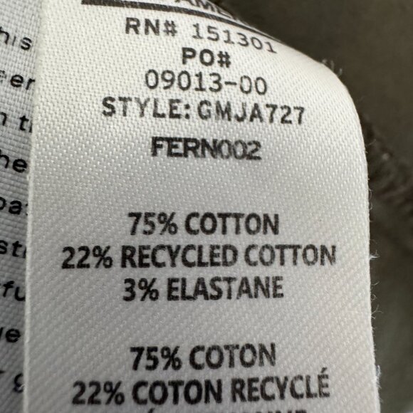 Good American S Utility Jacket Army Green Large Flap Pocket Snap Front Collared - Picture 12 of 14